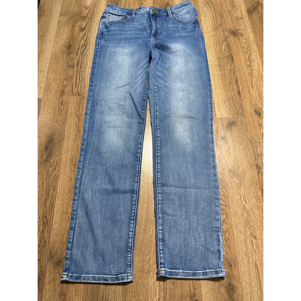 Maurices Jeans Women Size 10 Reg Blue Everflex Mid-Rise Straight Leg Stretch